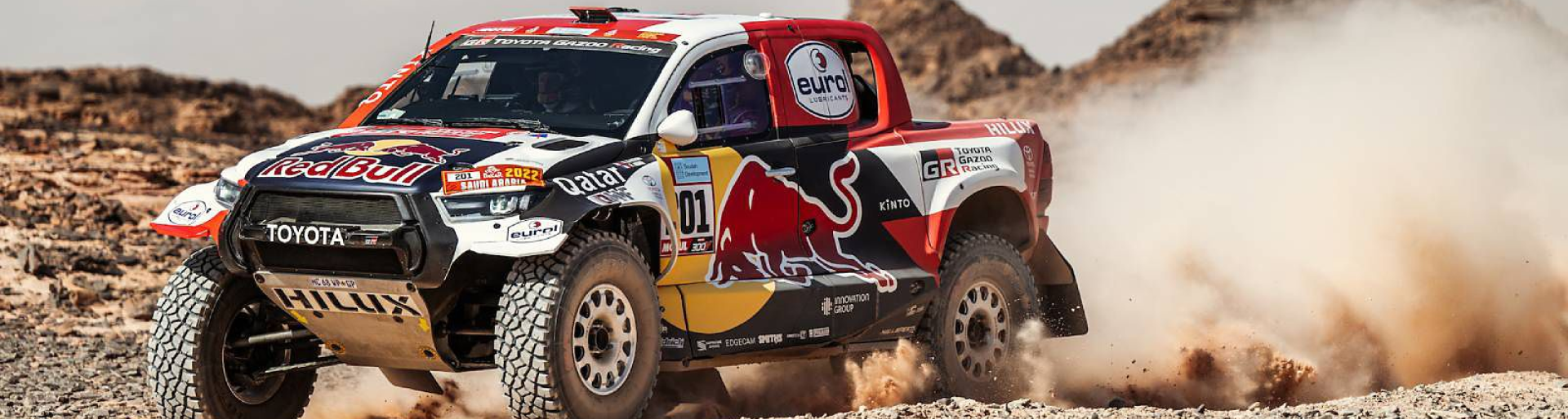 Изображение на странице НАССЕР АЛЬ-АТТИЯ ЗА РУЛЕМ TOYOTA HILUX СТАЛ ПОБЕДИТЕЛЕМ РАЛЛИ-РЕЙДА «ДАКАР-2022» Тойота Центр Новокузнецк